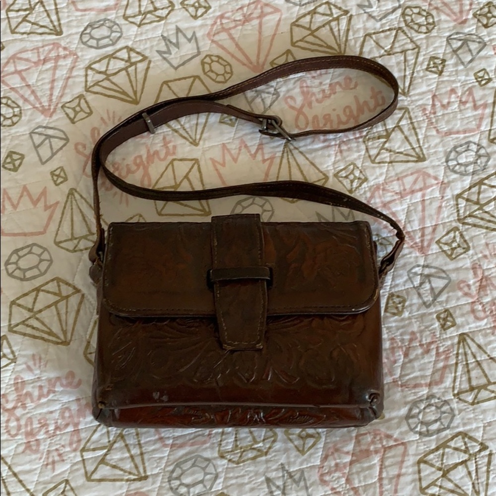Vintage Leather Crossbody Bag